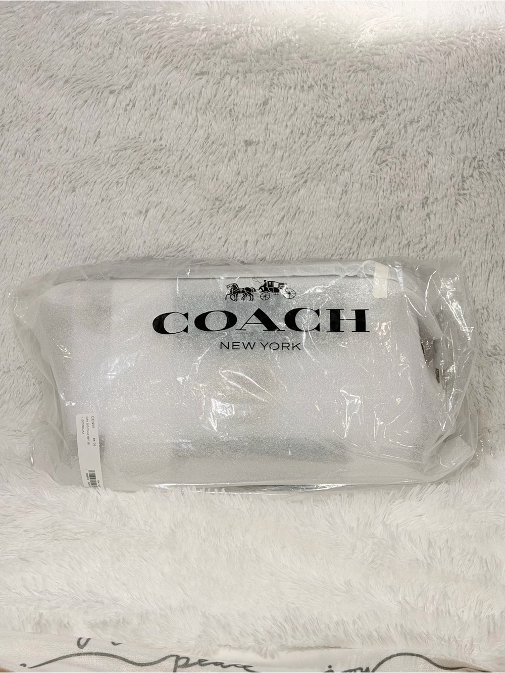 Coach Tabby 36 Crystal Signature Jacquard Denim  Bag+Crystal Denim card case NWT - Picture 13 of 13